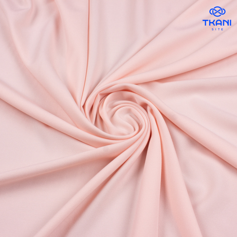 1662. Креп шифон. Нежный персик. от Tkani.site