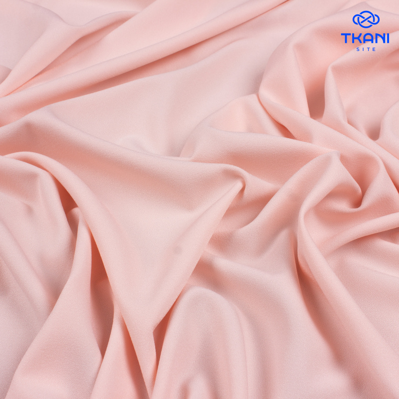 1662. Креп шифон. Нежный персик.