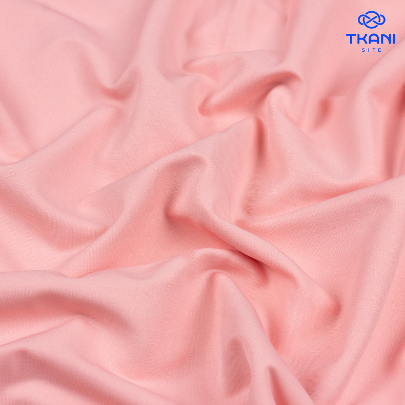 1669. Плательная вискоза. Тропический персик. от Tkani.site