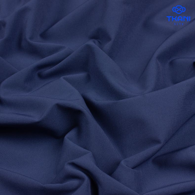 1675. Костюмно-плательная вискоза. Copen blue. Уценка!!! от Tkani.site