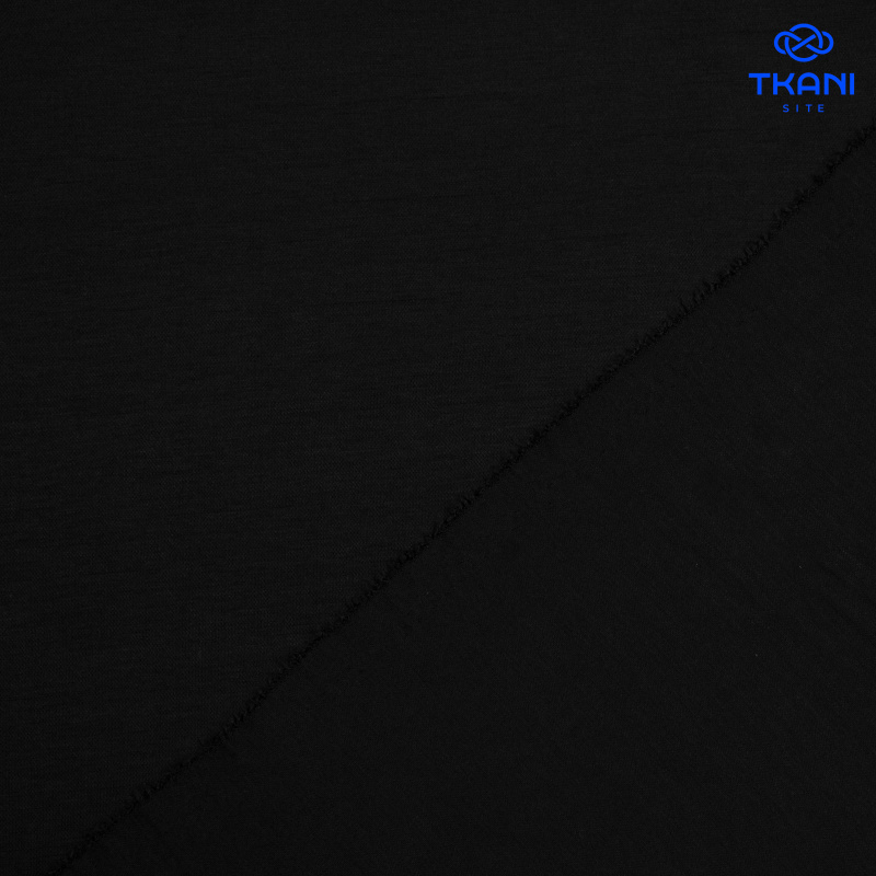 1676. Трикотажное полотно. Лакоста. Черный.