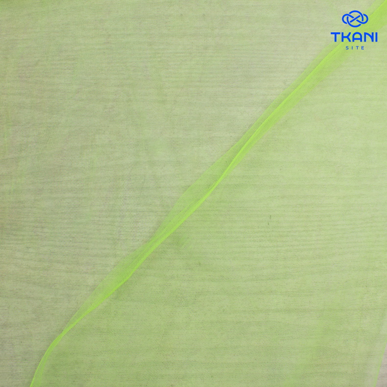 1683. Фатин средней жесткости. Зеленый неон. от Tkani.site