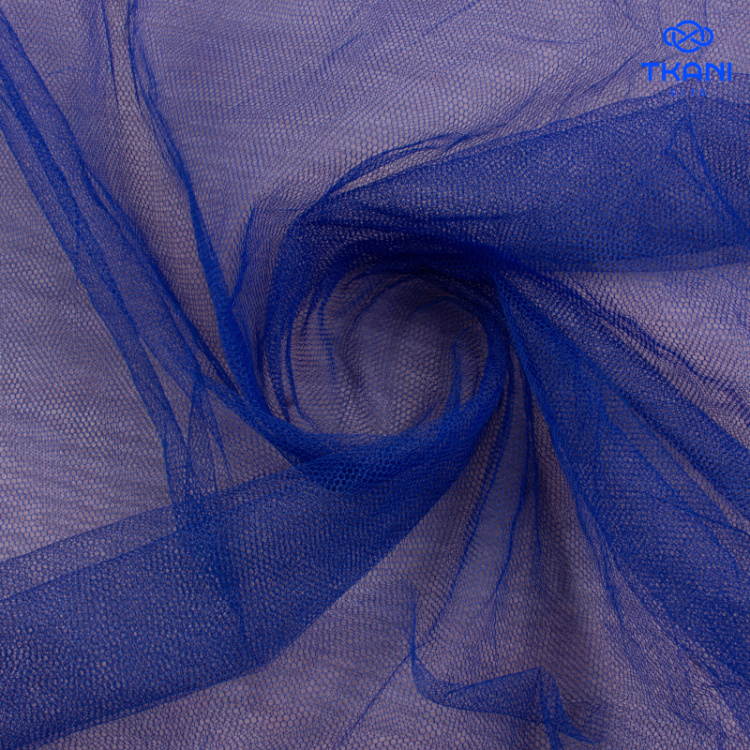 1684. Фатин жесткий. Синий.