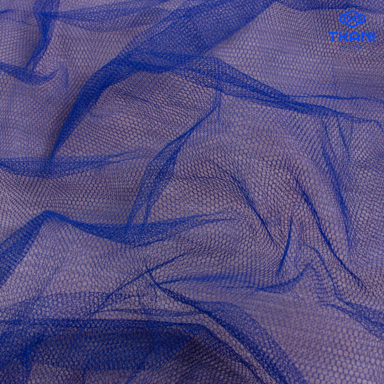 1684. Фатин жесткий. Синий. - фото 1