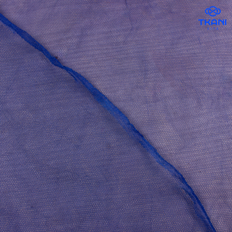 1684. Фатин жесткий. Синий. от Tkani.site
