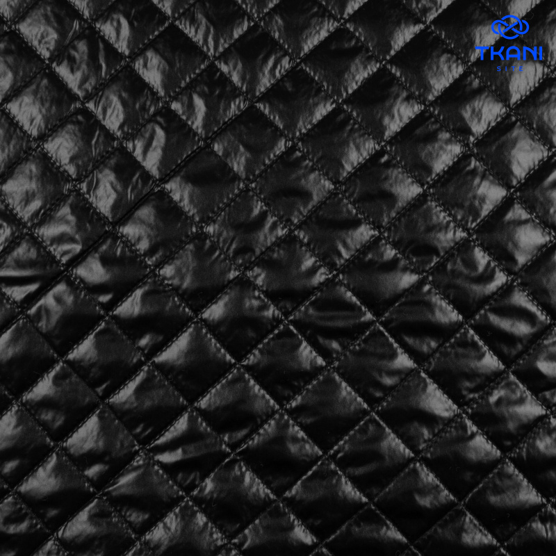 1705. Курточная стежка на синтепоне. Черный.