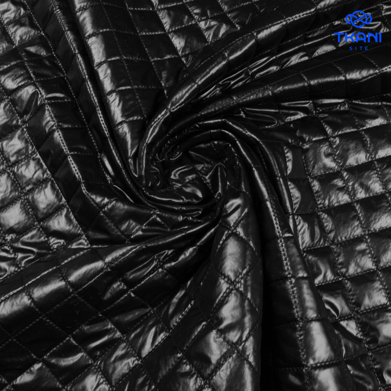 1705. Курточная стежка на синтепоне. Черный.