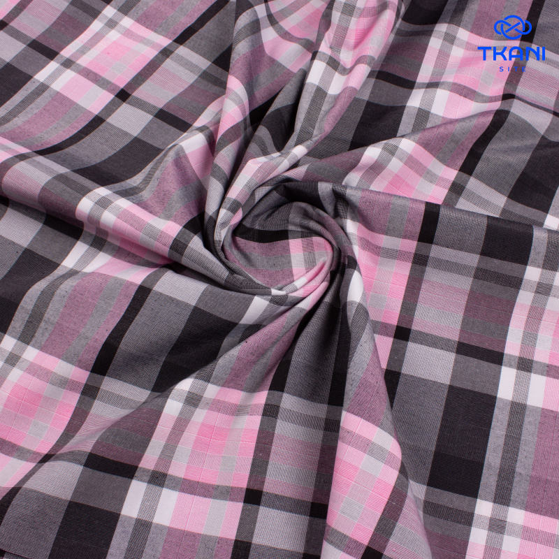 1708. Костюмная поливискоза. В клетку.