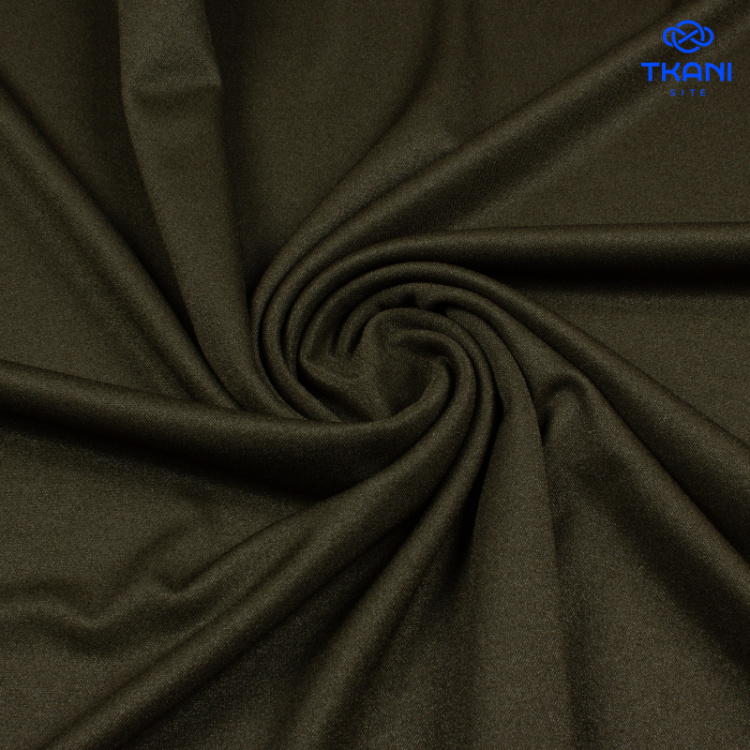 1714. Трикотажное полотно с метанитом. Хаки.