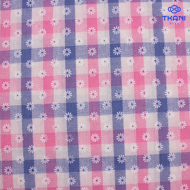 1717. Плательная под лен. Ламинат. Принт.