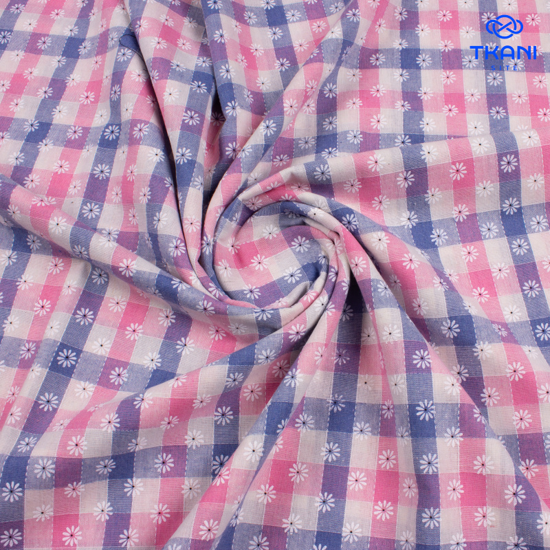 1717. Плательная под лен. Ламинат. Принт.