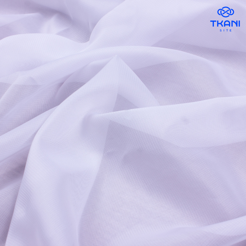 1721. Шифон. Белый. от Tkani.site