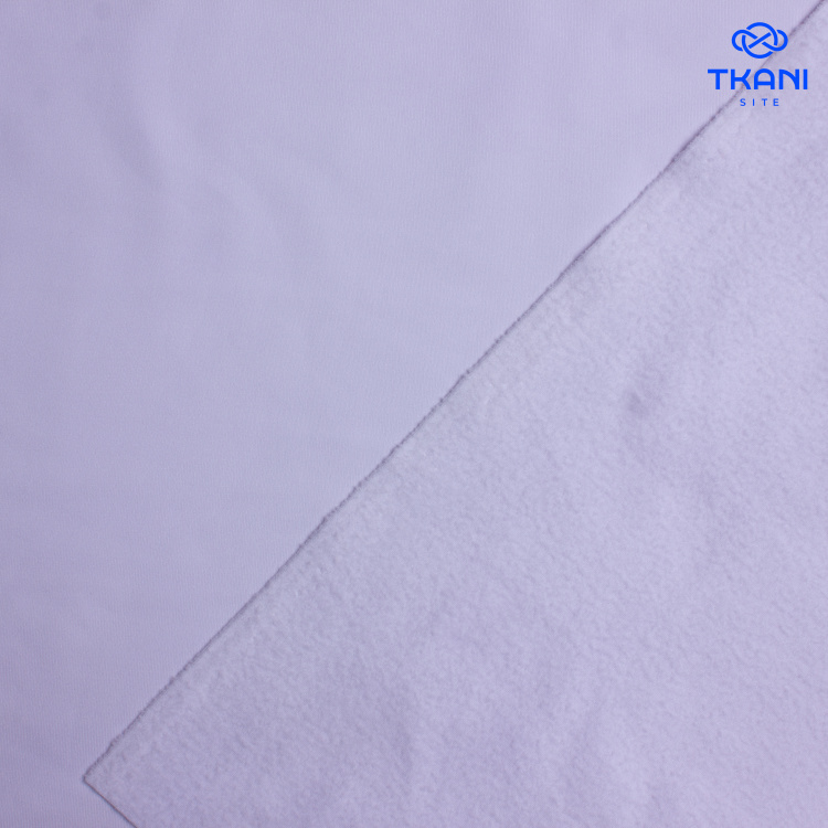 1724. Эластичное трикотажное полотно. Лосины. Белый. - фото 2