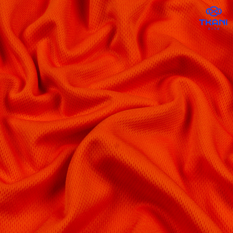 1726. Трикотажное полотно. Адидас. Orange. - фото 1