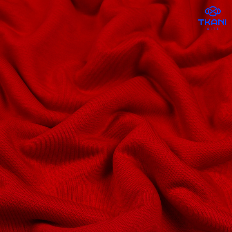 1735. Футер 3нитка. Петля. Красный.