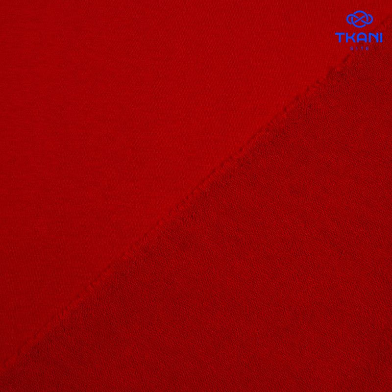 1735. Футер 3нитка. Петля. Красный.