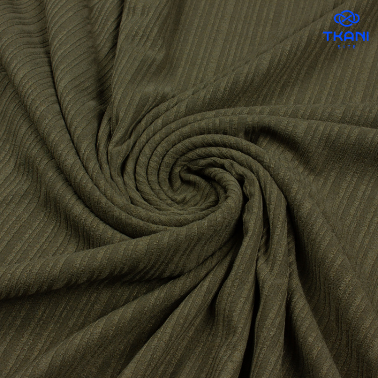 1736. Трикотажное полотно. Оливка.