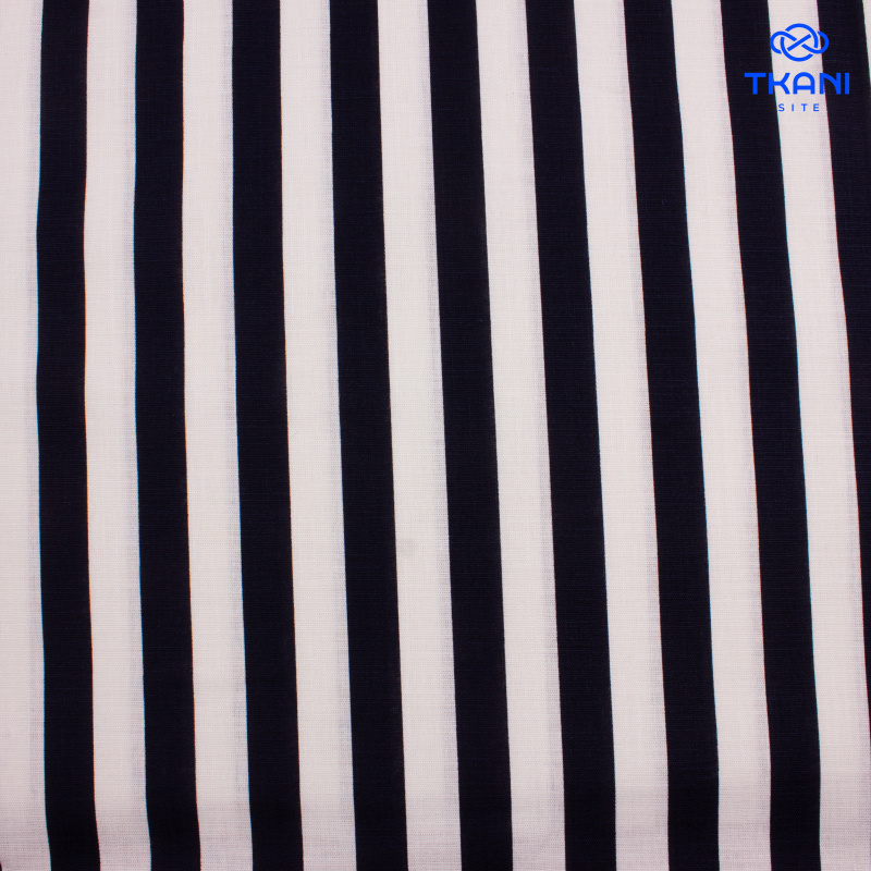 1746. Лен с вискозой в полоску.