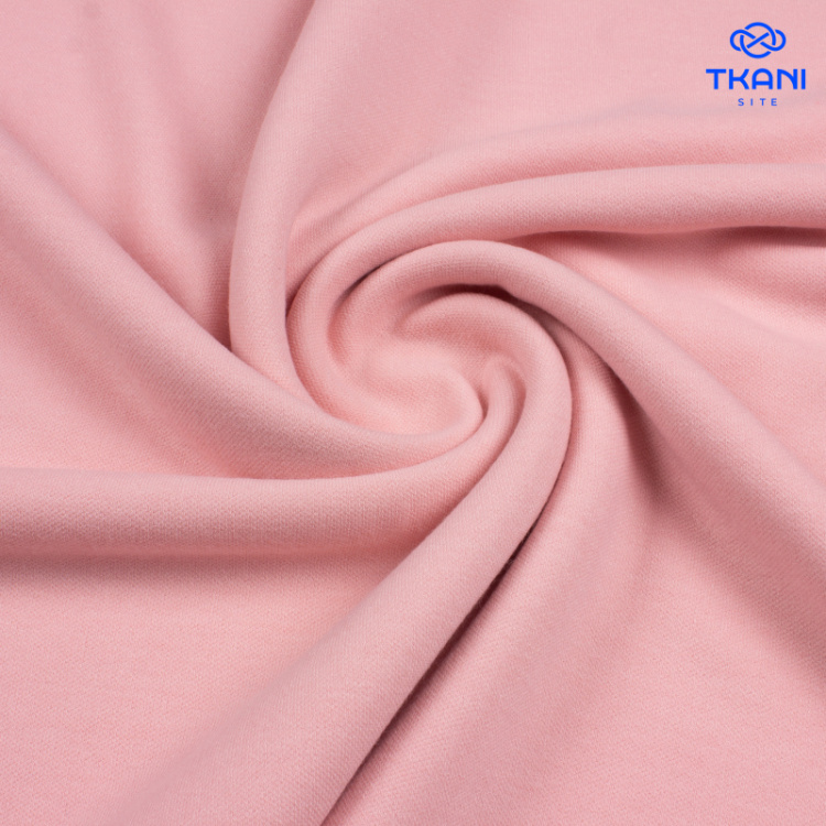 1783. Трикотажное полотно с люрексом. Зима. Розовый.