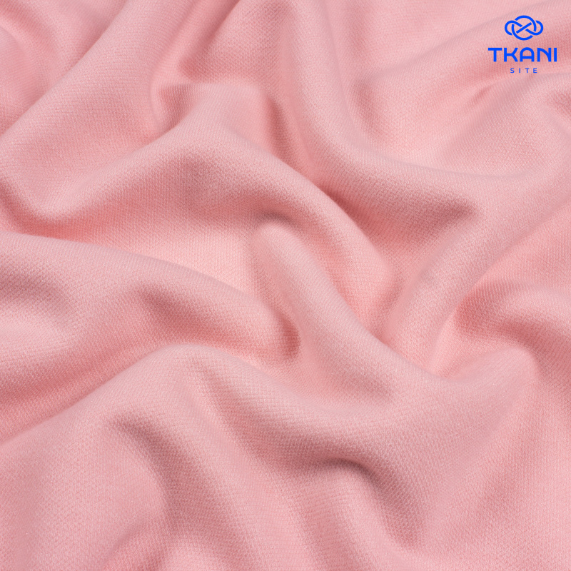 1783. Трикотажное полотно с люрексом. Зима. Розовый.