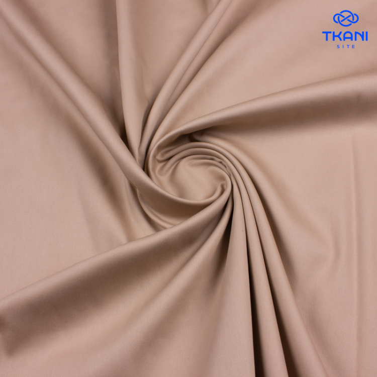 1785. Сатин. Хлопок. Бежевый.