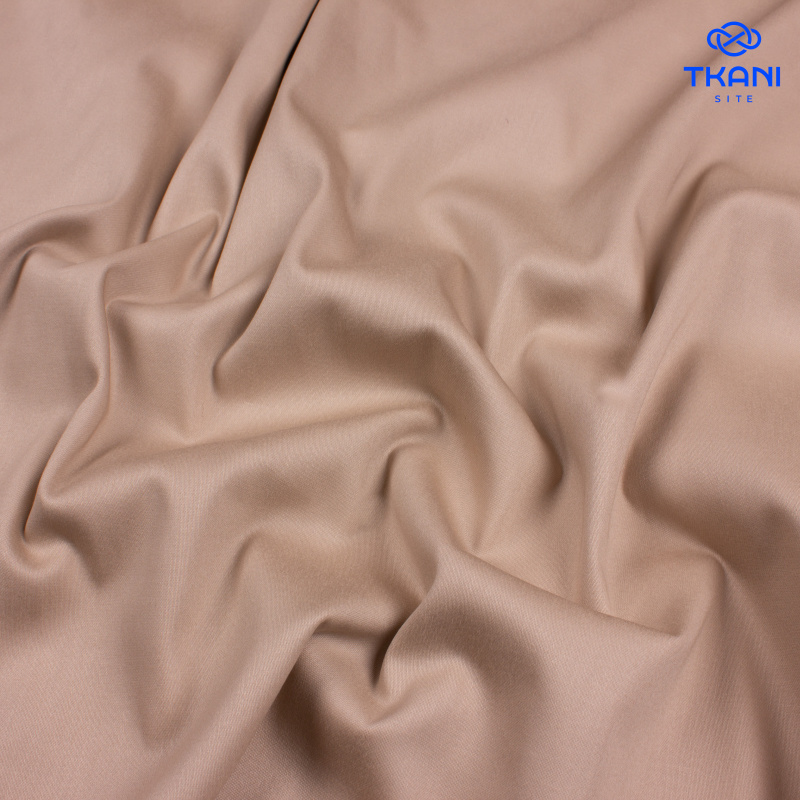 1785. Сатин. Хлопок. Бежевый.