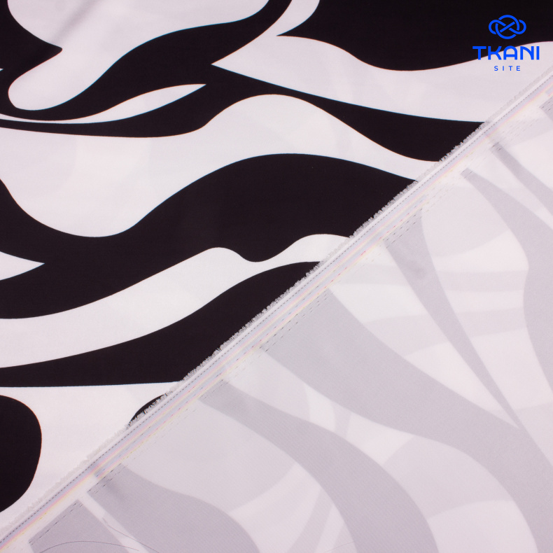 1786. Тяжелый Армани. Принт. от Tkani.site