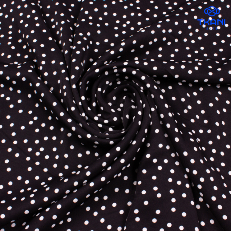 2522. Плательная. Диор. В горошек