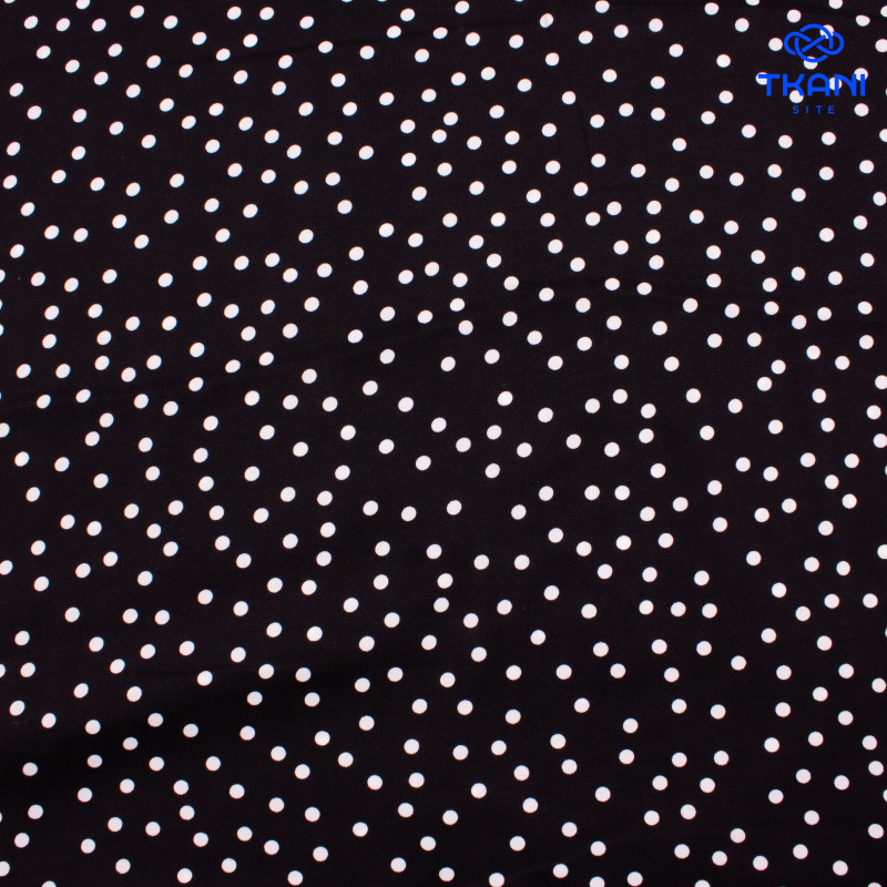 2522. Плательная. Диор. В горошек