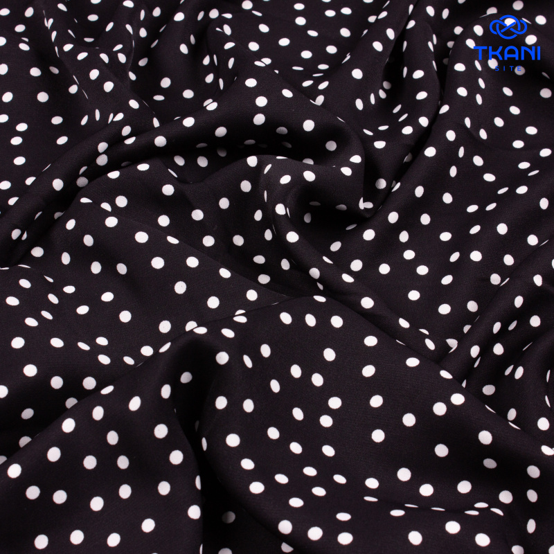 2522. Плательная. Диор. В горошек