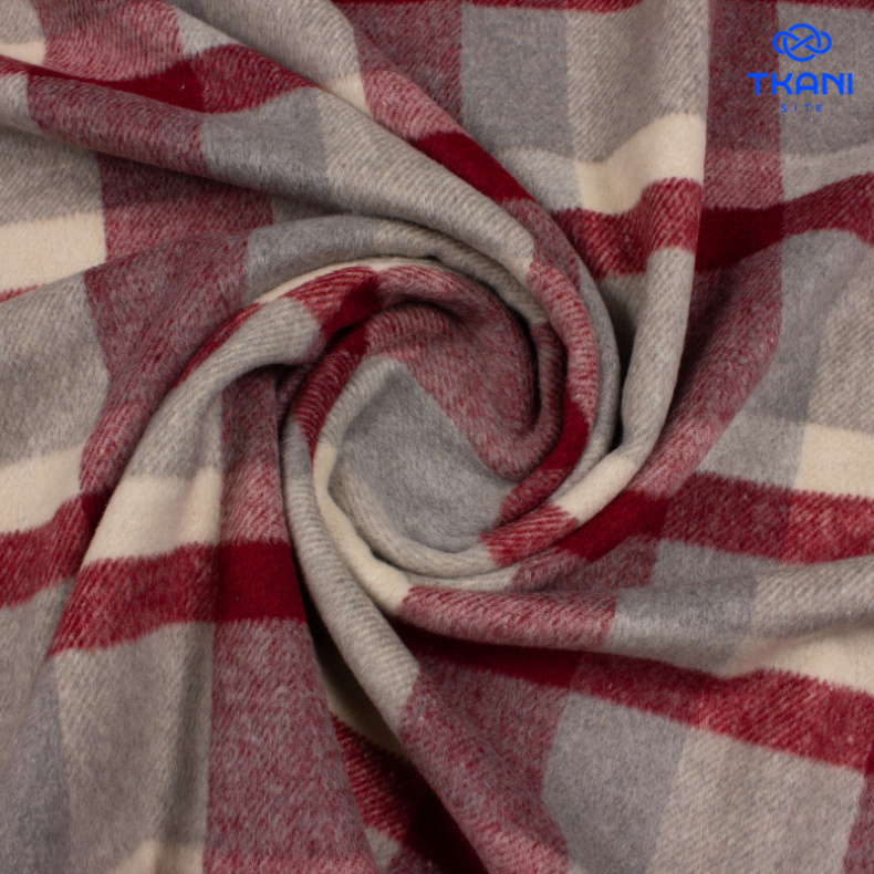 2535. Костюмная. Фланель. В клетку от Tkani.site