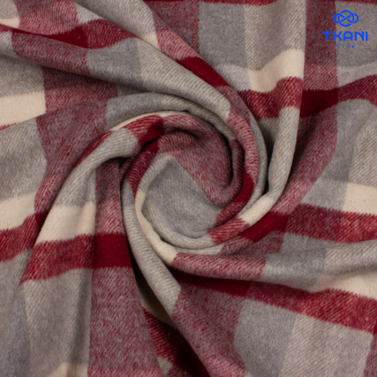 2535. Костюмная. Фланель. В клетку