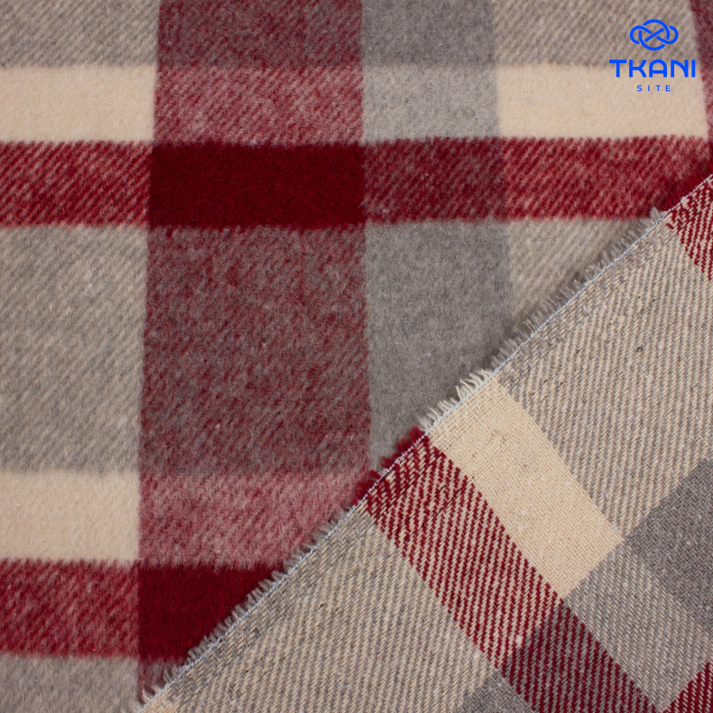 2535. Костюмная. Фланель. В клетку от Tkani.site