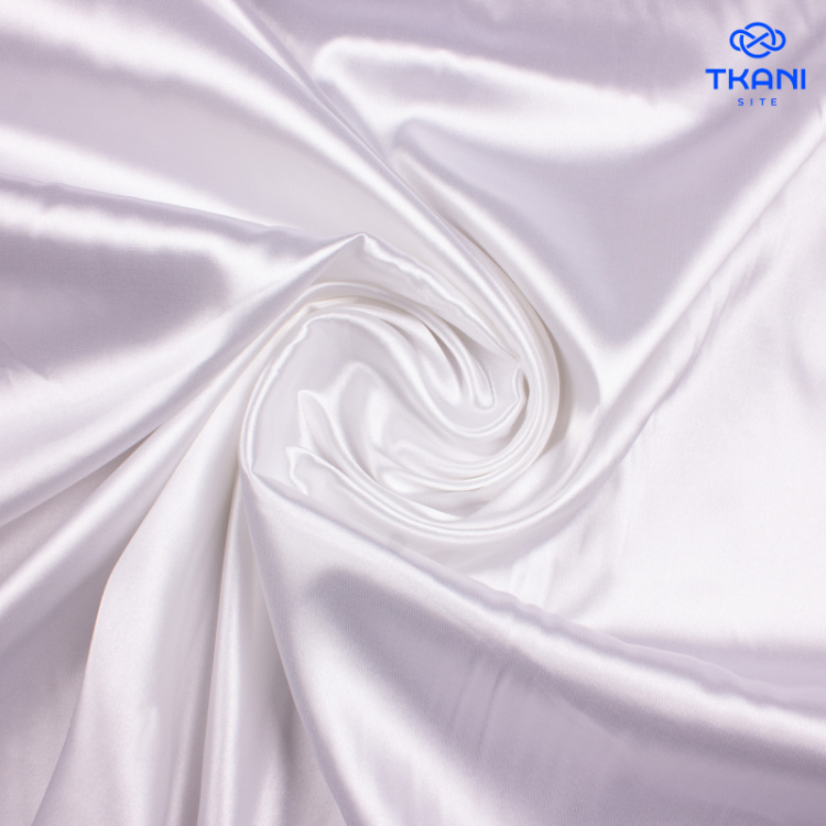 2541. Плательная. Атлас. Белый