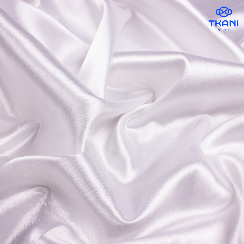 2541. Плательная. Атлас. Белый