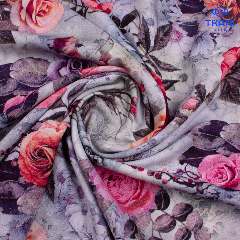 2545. Плательная. Вискоза. Штапель. Принт