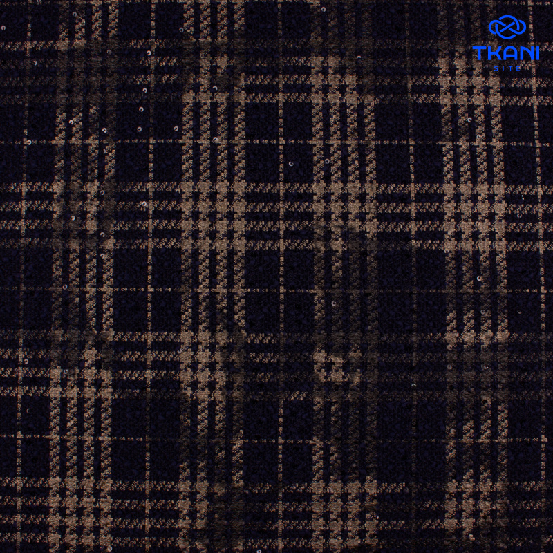 2553. Трикотажное полотно. Букле с пайетками. Ламинат. Уценка!!!