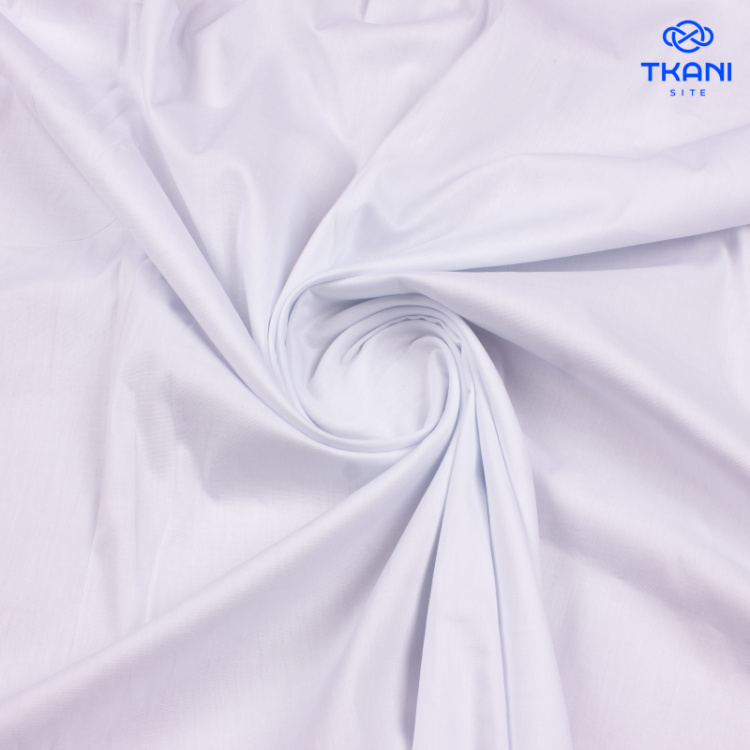 2554. Поплин. Хлопок. Белый