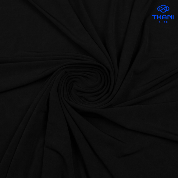 2542. Трикотажное полотно. Масло. Черный. Брак!!!