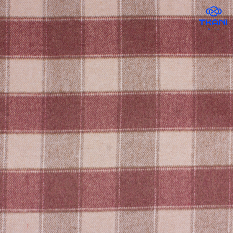 1789. Костюмная. Фланель. В клетку. от Tkani.site