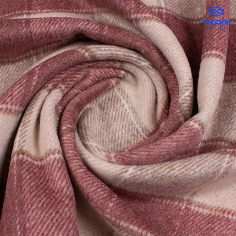 1789. Костюмная. Фланель. В клетку. от Tkani.site