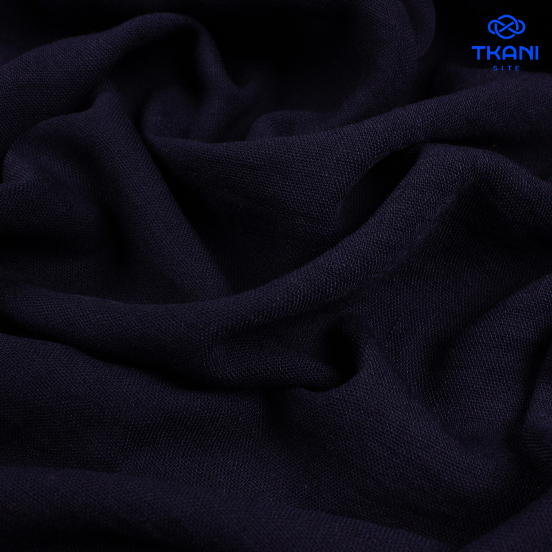 1797. Искусственный лен. Темно-синий.