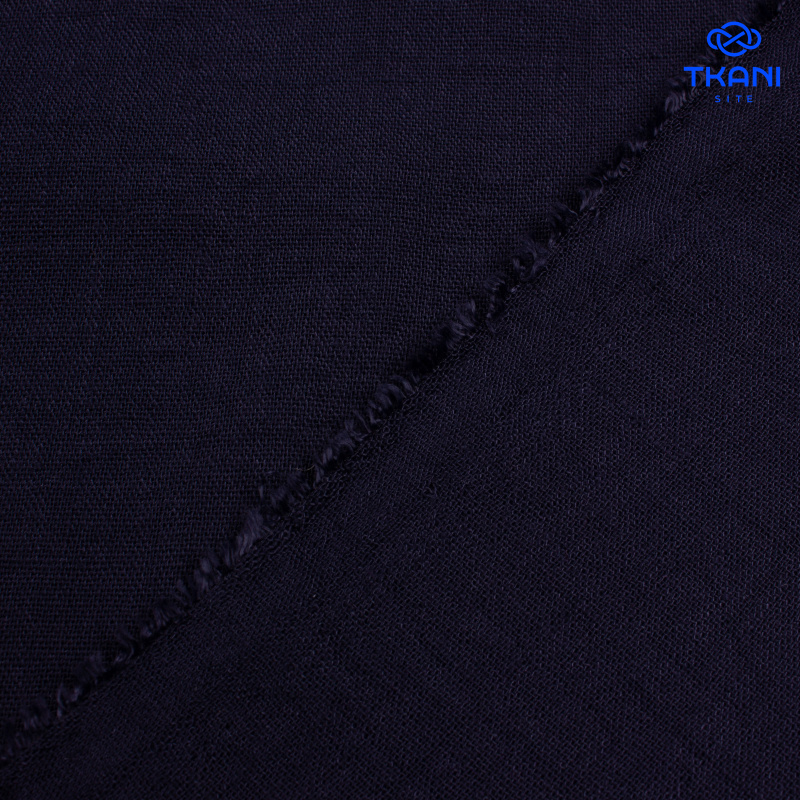 1797. Искусственный лен. Темно-синий.