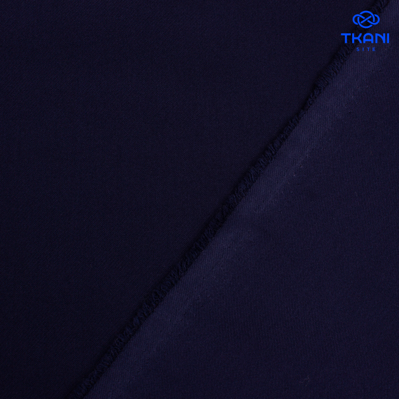 1803. Костюмная поливискоза. Диагональ. Темно-синий.