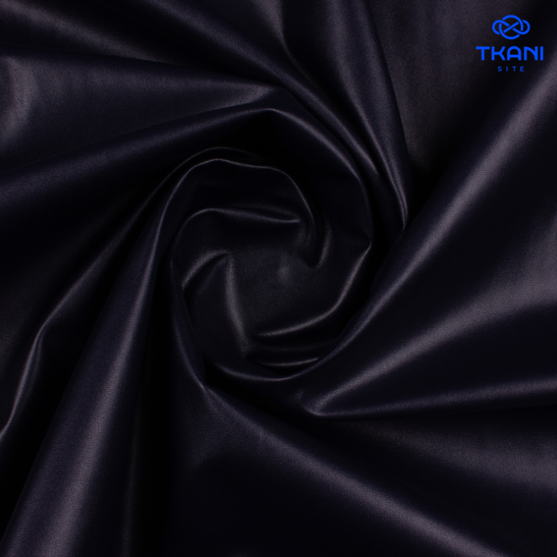 1807. Экокожа. Темно-синий. от Tkani.site