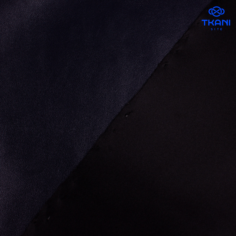 1807. Экокожа. Темно-синий. от Tkani.site
