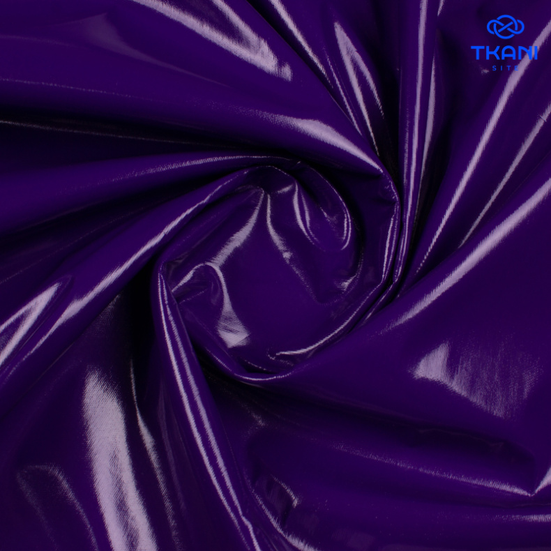 1812. Экокожа. Лаке. Фиолетовый. от Tkani.site