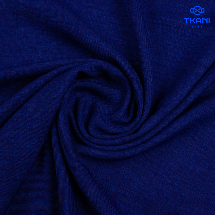 2593. Искусственный лен. Манго. Синий