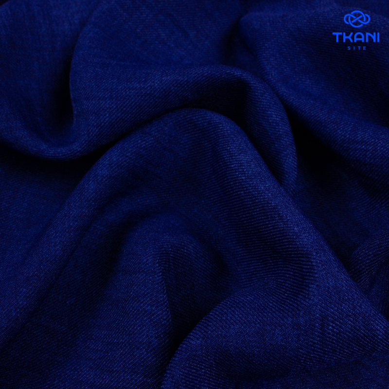 2593-1. Искусственный лен. Манго. Синий