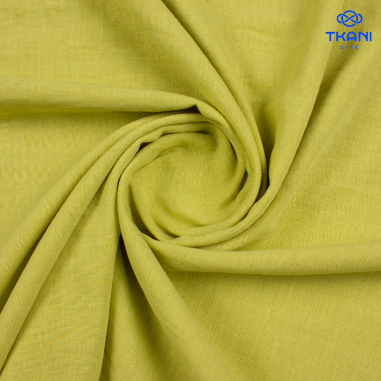 1817. Искусственный лен. Солнечный лайм.